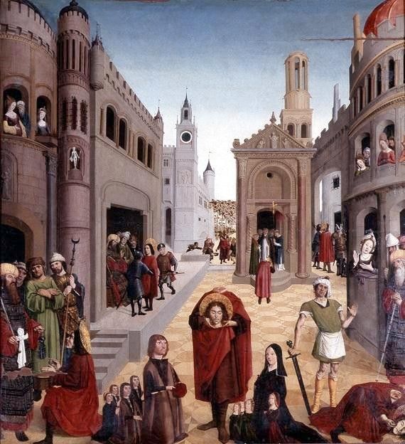 La Légende de saint Mitre, peinte par Nicolas Froment vers 1470