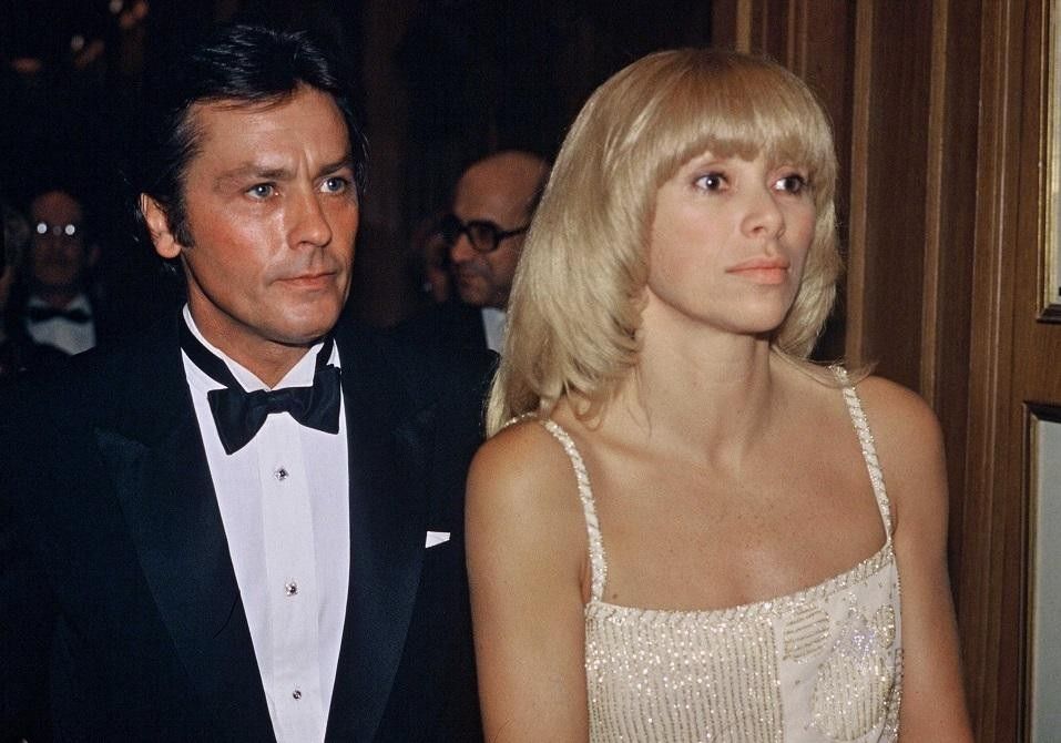 Alain Delon et Mireille Darc dans les années 1970
